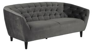 Szara sofa welurowa - Galax 3X