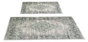 Zielono-szare dywaniki łazienkowe zestaw 2 szt. 60x100 cm – Foutastic