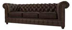 Ciemnobrązowa aksamitna sofa 230 cm Cambridge – Ropez