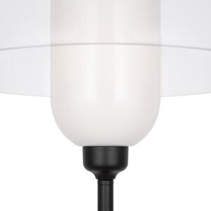 Lampa stojąca podłogowa dekoracyjna czarno-przezroczysta szklana kopuła 1xE14 40W MEMORY Maytoni