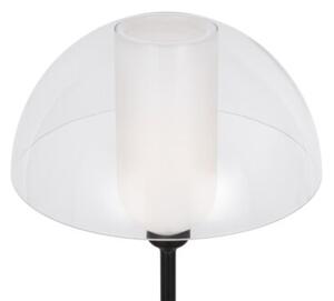 Lampa stojąca podłogowa dekoracyjna czarno-przezroczysta szklana kopuła 1xE14 40W MEMORY Maytoni