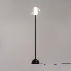Lampa stojąca podłogowa dekoracyjna czarno-przezroczysta szklana kopuła 1xE14 40W MEMORY Maytoni