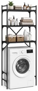Czarny loftowy regał S3-B87