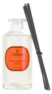Dyfuzor zapachowy Parks Candles London, zapach pamarańczy, cedru i goździków