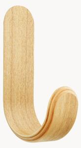 Hak ścienny z drewna Curve