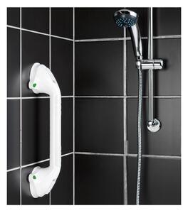Biały prosty uchwyt pod prysznic dla osób starszych Wenko Secura, dł. 42 cm