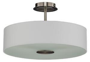 Lampa Sufitowa Lindby, Josia, ściemnialny, biały, przedpokój, tkanina | tekstylia, nowoczesny