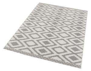 Szaro-kremowy dywan odpowiedni na zewnątrz NORTHRUGS Isle, 70x140 cm
