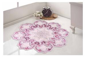 Różowy dywan Vitaus Camina Feo, ⌀ 80 cm
