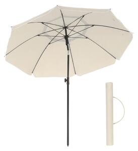 Parasol SOLARA, Ø160 cm, beżowa SongmicsHome