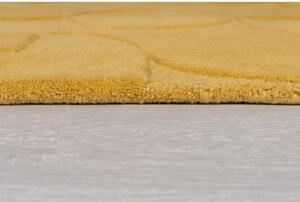 Żółty wełniany dywan Flair Rugs Gigi, 120x170 cm