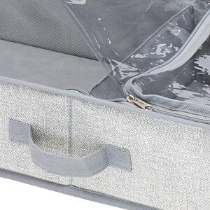Szary pojemnik pod łóżko iDesign Aldo, 53x91 cm