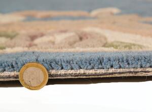 Niebieski wełniany dywan Flair Rugs Aubusson, ⌀ 120 cm