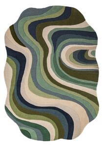 Zielony wełniany dywan tkany ręcznie 140x200 cm Envy Wool – Flair Rugs