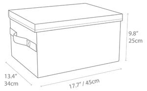Beżowe pudełko Bigso Box of Sweden Wanda, 34x25 cm