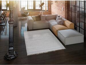 Jasnoszary dywan zewnętrzny z tworzywa z recyklingu Universal Liso, 140x200 cm