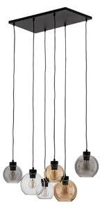 Lampa Wisząca TK Lighting, Cubus, ściemnialny, wielokolorowy, salon, szkło, nowoczesny