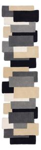 Szary wełniany chodnik 60x230 cm Collage – Flair Rugs