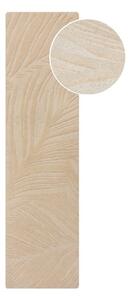 Beżowy wełniany chodnik 60x230 cm Lino Leaf – Flair Rugs