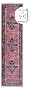 Bordowy chodnik z mieszanki włókien z recyklingu odpowiedni do prania 60x230 cm Windsor – Flair Rugs