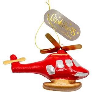Bombka CHRISTMAS DECORATION Helikopter 1065922