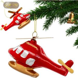 Bombka CHRISTMAS DECORATION Helikopter 1065922