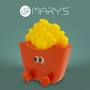 Lampka nocna dla dzieci bezprzewodowa czerwono-żółta frytki LED 0.6W Mary's