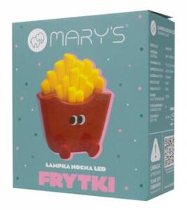 Lampka nocna dla dzieci bezprzewodowa czerwono-żółta frytki LED 0.6W Mary's