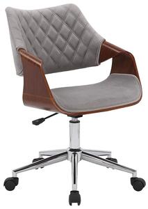 Nowoczesny szary fotel obrotowy E5-K35