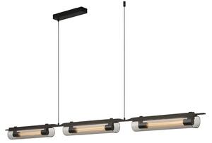 Selena - lampa wisząca 126 cm liniowy LED 12 W minimalistyczny nowoczesny czarny