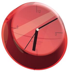 Zegar ścienny (czerwony) Glamour Bugatti