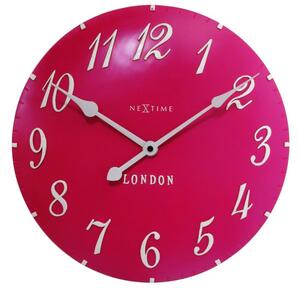 Zegar ścienny (różowy) London Arabic Nextime