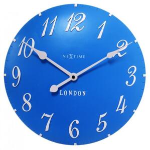 Zegar ścienny (niebieski) London Arabic Nextime