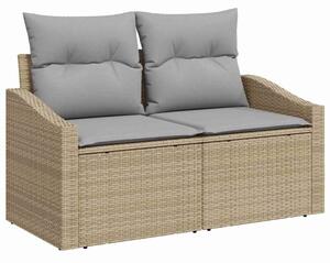 Sofa ogrodowa z poduszką 123 x 62 x 69 cm polirattan