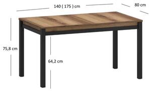 Prostokątny stół rozkładany - Holton 7X