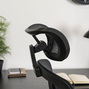 Czarny ergonomiczny fotel obrotowy do komputera - Atop