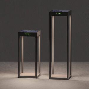 KLEWE Lampa solarna LED RADIA MAXI, antracyt, 50 cm, aluminium, IP65 MAXI, czarny, aluminium, nowoczesny
