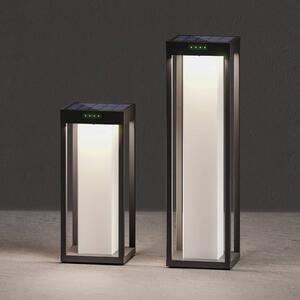 KLEWE Lampa solarna LED RADIA MAXI MOON, antracyt, 50 cm, IP65 MOON, czarny, aluminium, nowoczesny