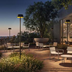 KLEWE Lampa solarna LED SUNDRESS antracyt 250 cm szpikulec IP65, czarny, aluminium, nowoczesny