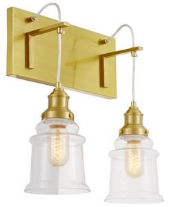 LAMPA ŚCIENNA KINKIET LOFTOWY MOSIĘŻNY MOLETTI W2