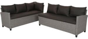 Zestaw mebli ogrodowych HOME & GARDEN Lagos 116941 Szaro-czarny