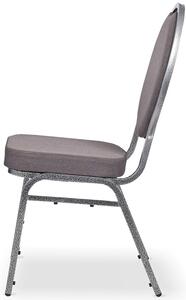 Szare krzesło bankietowe sztaplowane - Pogos 4X
