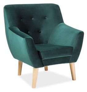 Fotel NORDIC 1 VELVET zielony