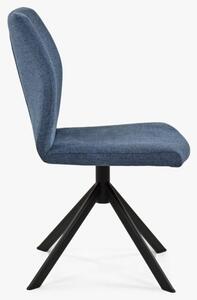 Krzesło na metalowych nogach, ciemnoniebieskie