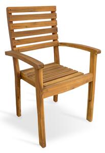 Fotel sztaplowany Luc 58 x 52 x 97 cm, akacja