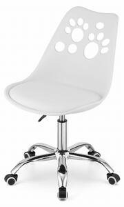 Białe krzesło biurowe PRINT