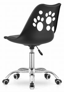 Czarne krzesło biurowe PRINT