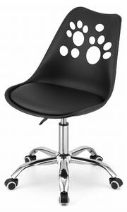 Czarne krzesło biurowe PRINT