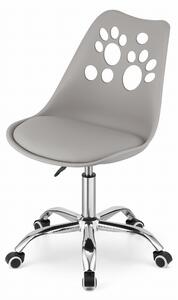 Szare krzesło biurowe PRINT