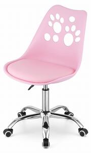 Różowe krzesło biurowe PRINT